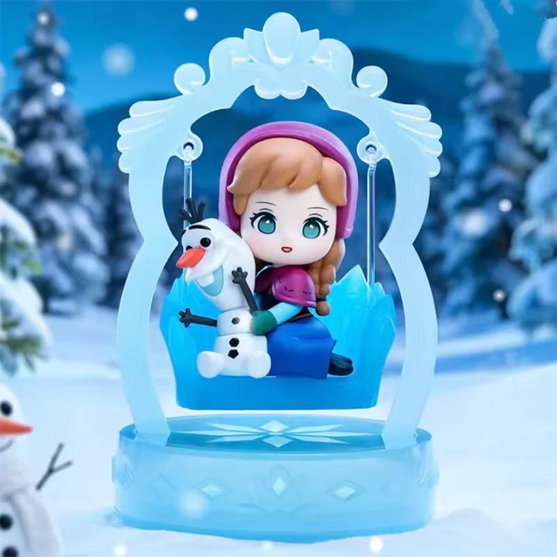 

Коллекционные фигурки 52TOYS Frozen Wonderland Swing Series в слепой коробке: Эльза, Анна, Олаф. Настольное украшение, подарок на день рождения для девочек.
