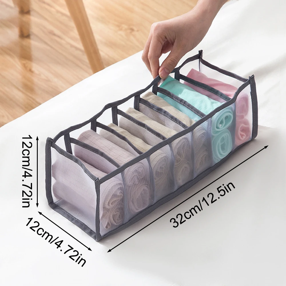 1PC Drawer Type Storage Cabinet Storage Box Mesh Storage Underwear Bra Socks Storage Box image 5