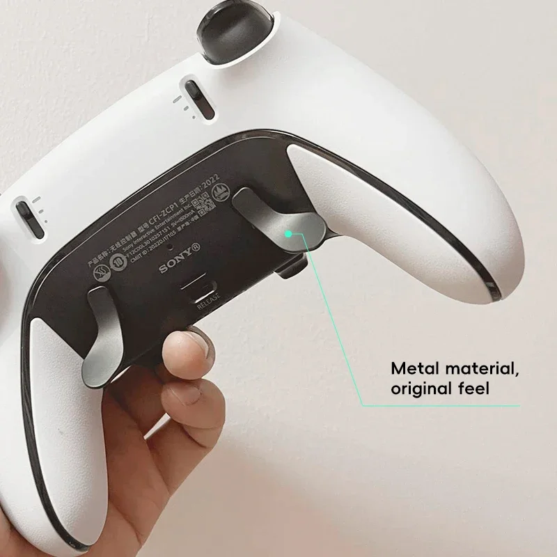 أزرار خلفية معدنية لضفدع البيانات لوحدة تحكم PS5 Edge Elite المجاذيف المعدنية لقطع غيار PS5 Edge Elite لـ Dualsense #5