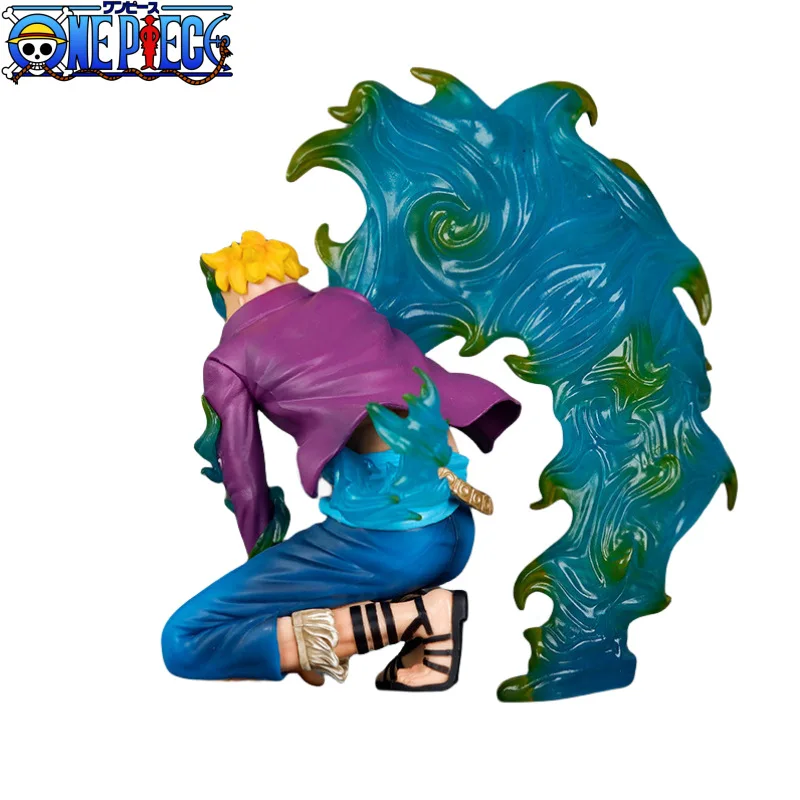 One Piece Squatting Marco Undying Phoenix Statue Action Figurine Desk Collectible Anime Model Toys Figurki Prezent 18,5 cm