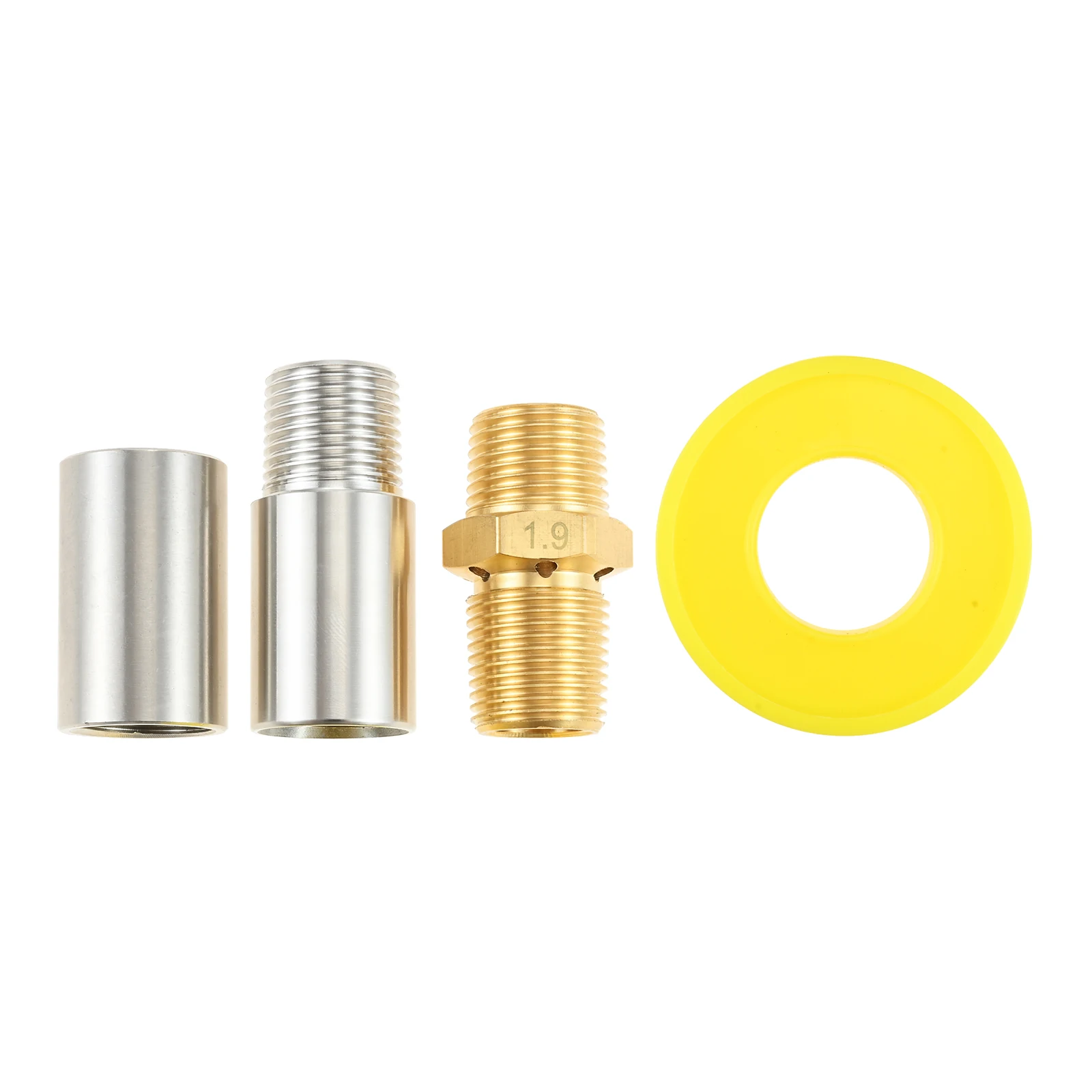 

304 Stainless Brass Propane Fire Pit Flame Air Mixer Orifice Nozzle Valve Jet for 60000 BTU Burner Fireplace w/ 1/2" NPT Fitting