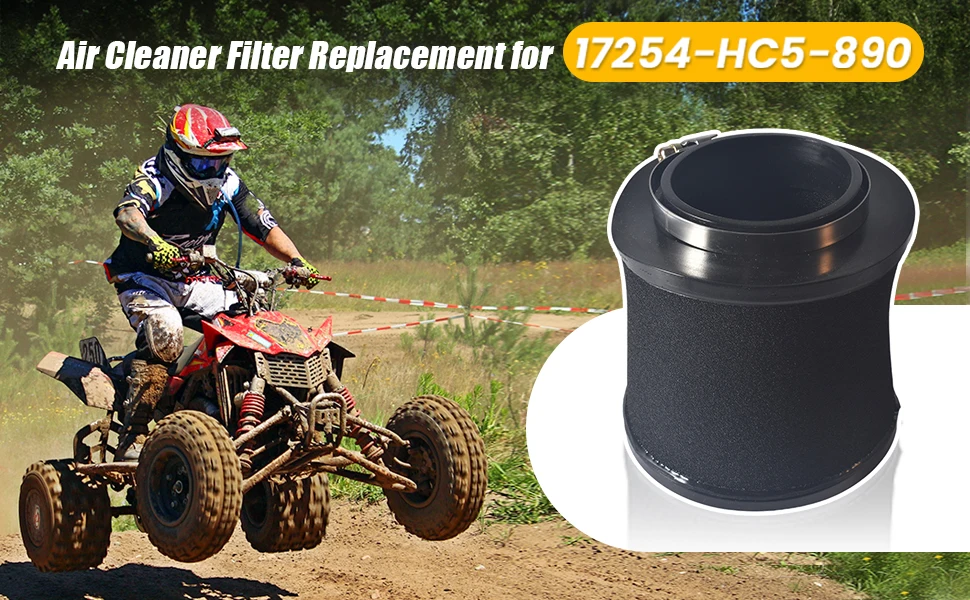 Black Air Filter Cleaner For Honda FourTrax 300 TRX300FW 4x4 TRX300 2x4 ATV 1992-2000