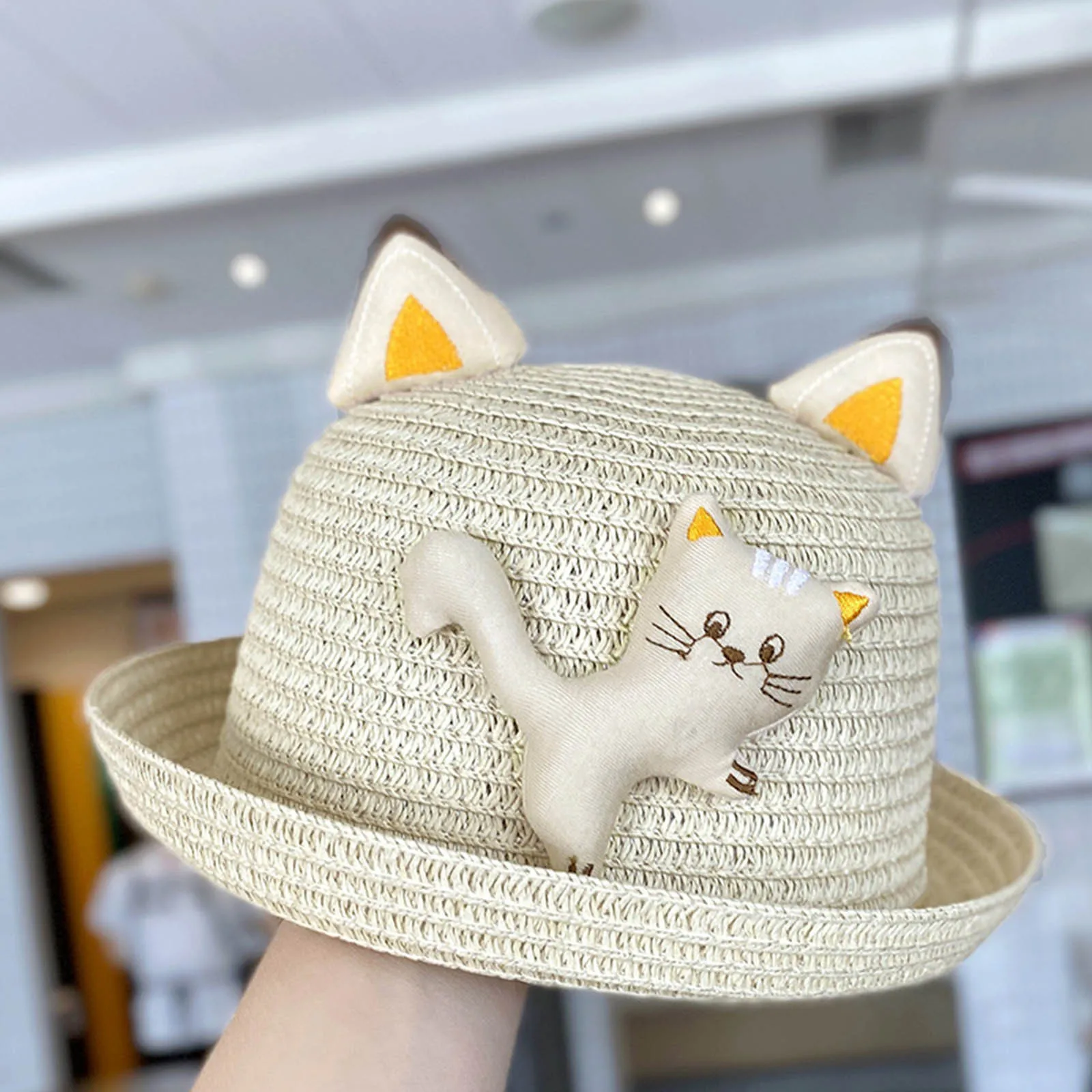 

Boys Baseball Cap Children's Hat Girls Boys Hat Summer Cute Straw Hat Braided Hat Sunscreen Hat Visor Hat Kids Shampoo Hat