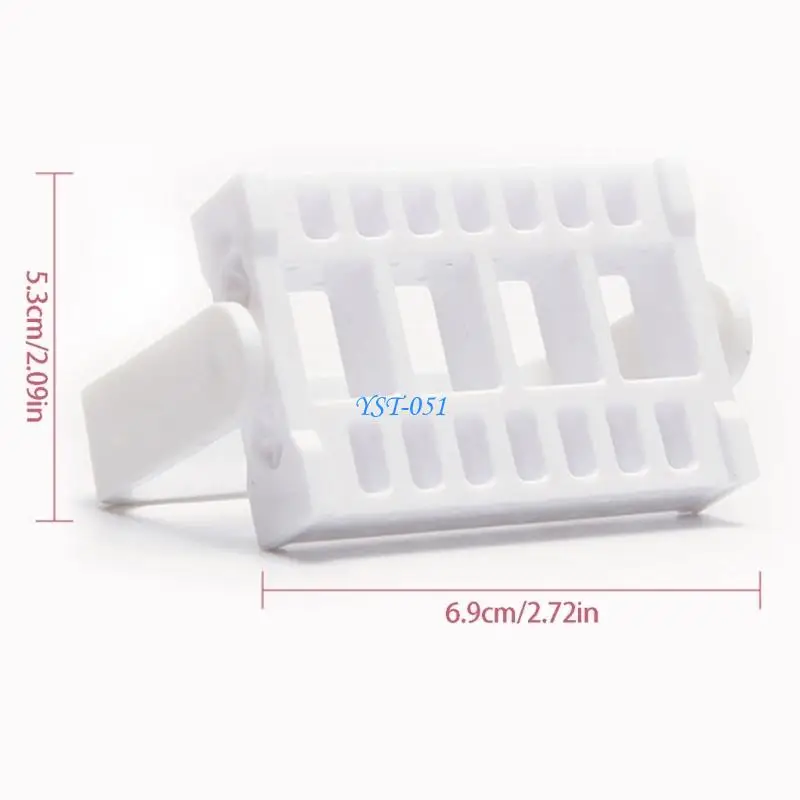 E15A Angled Manicure Bit Display Stand with 32 Slots, Foldable Desk Rack for Salon Service and Home Care Areas