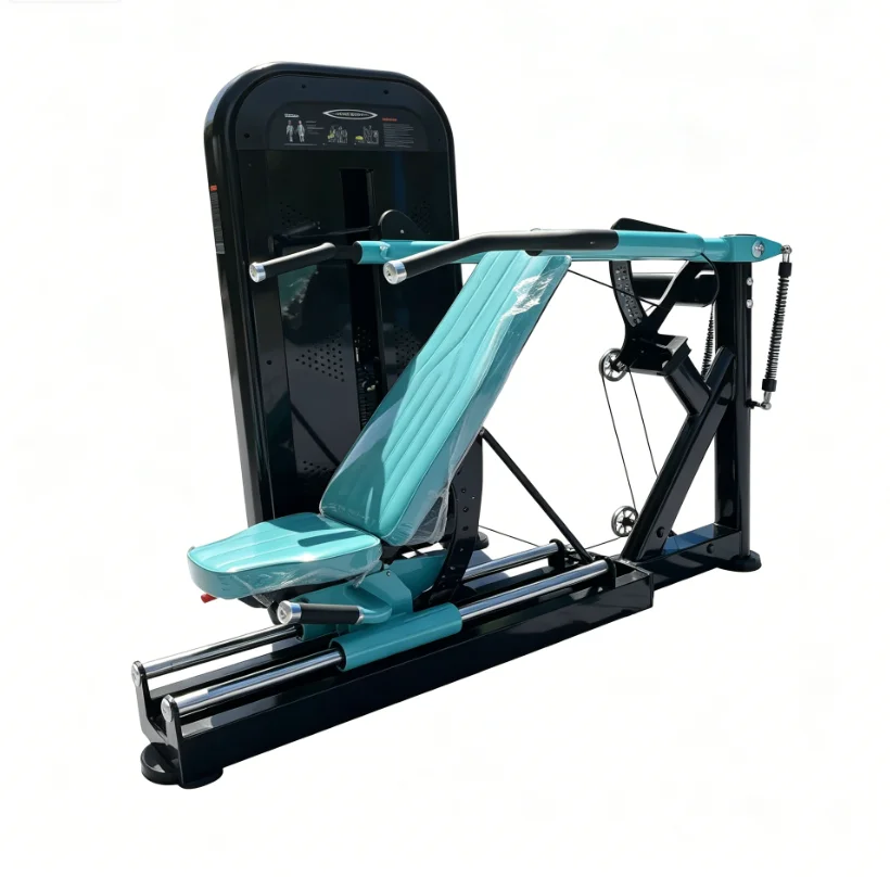Commercial Adjustable Seated/Lying Chest Press Machine for Chest Shoulder Arms & Back Workouts Steel Construction Weight Plates