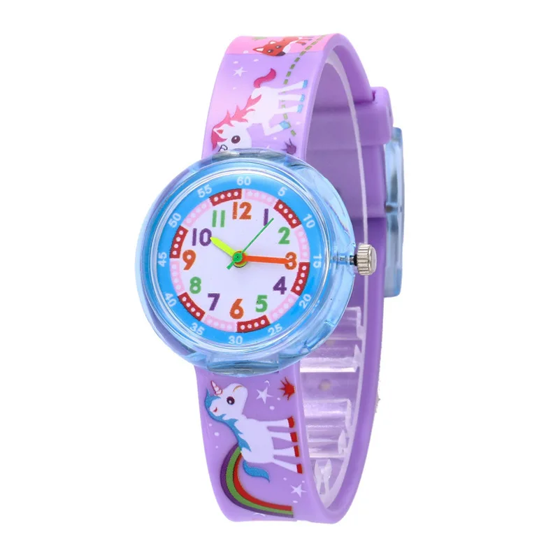 2024 New Cute Cartoon Bee Flower Children Watches Animals Kids Quartz Watches for Student Boys Girls Fashion Quartz Wristwatches