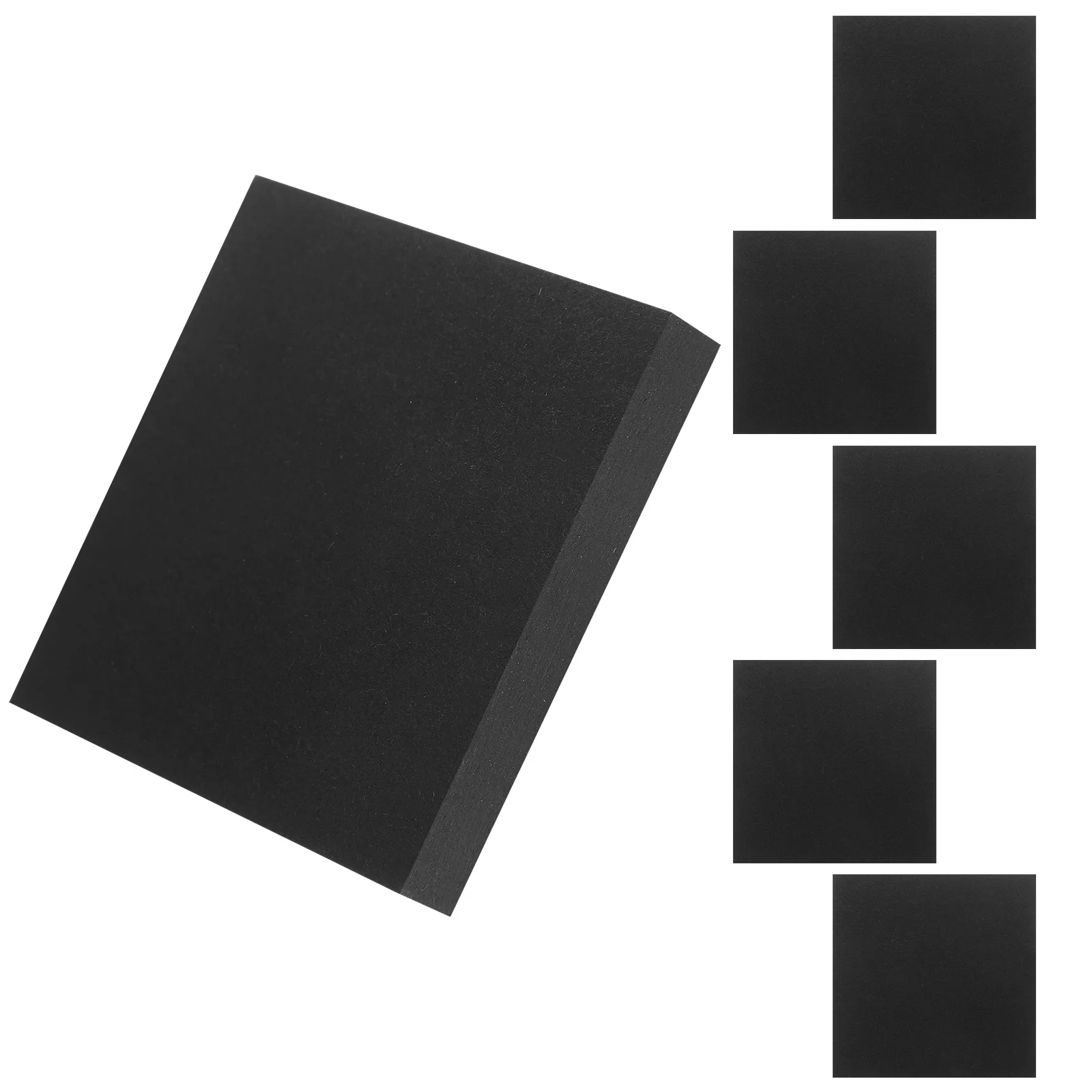 

1 set 1 Set Black Memo Stickers Cute Sticky Notepads Self-Adhesive Note Pads For Office Home School Use Tearable Paper Memo Pads