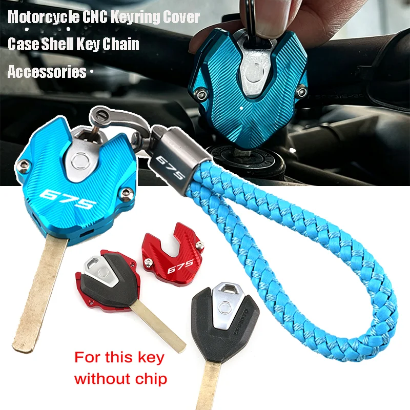 For CFMOTO 675NK 675SR 675SR-R 675SS CF 675 NK SR SR-R SS 2024 2025 Motorcycle Accessories KeyCase KeyChain Key Shell Cover Ring