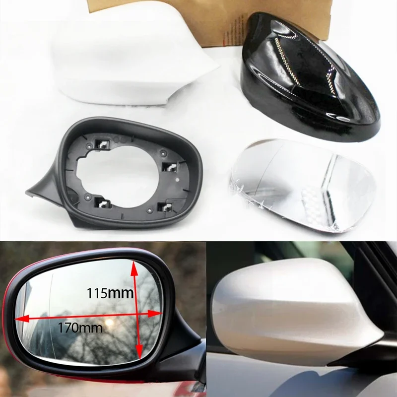 Side Rearview Mirror Frame Indicator Rear View Cover Cap Glass Lens Lid For BMW 1 3 Series E82 E88 E90 E91 E92 E93 LCI 2009-2012