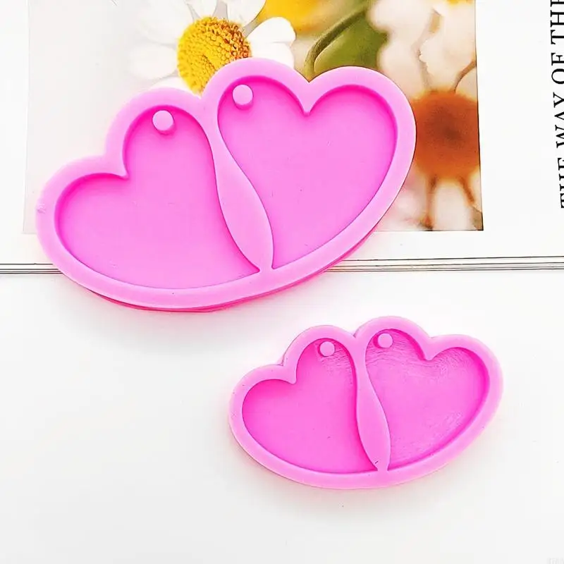 

M76B Heart Silicone Pendant Mould Epoxy Casting Molds DIY Craft for Women Girl