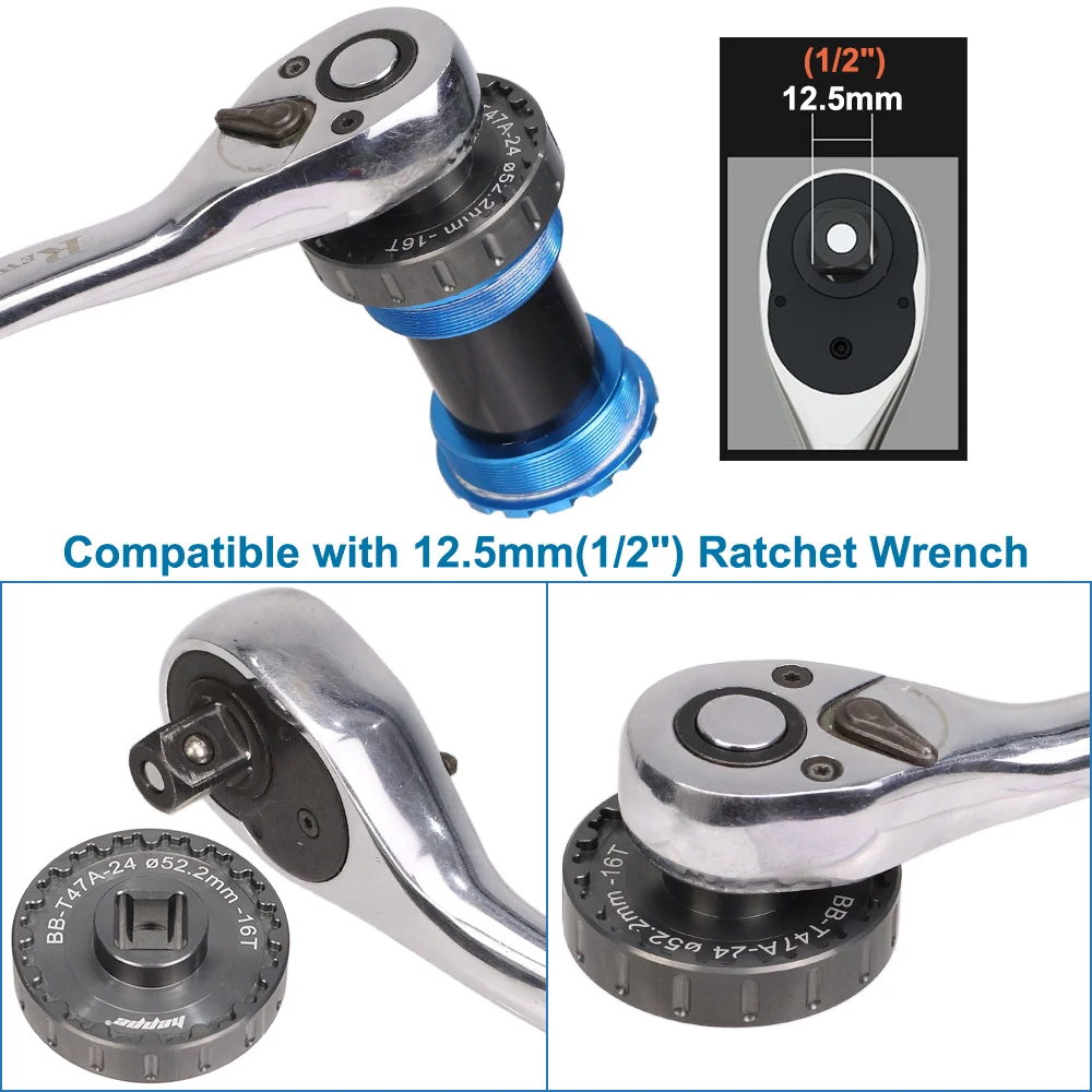 HEPPE 2 in 1 Bike T47 Bottom Bracket Installation and Removal