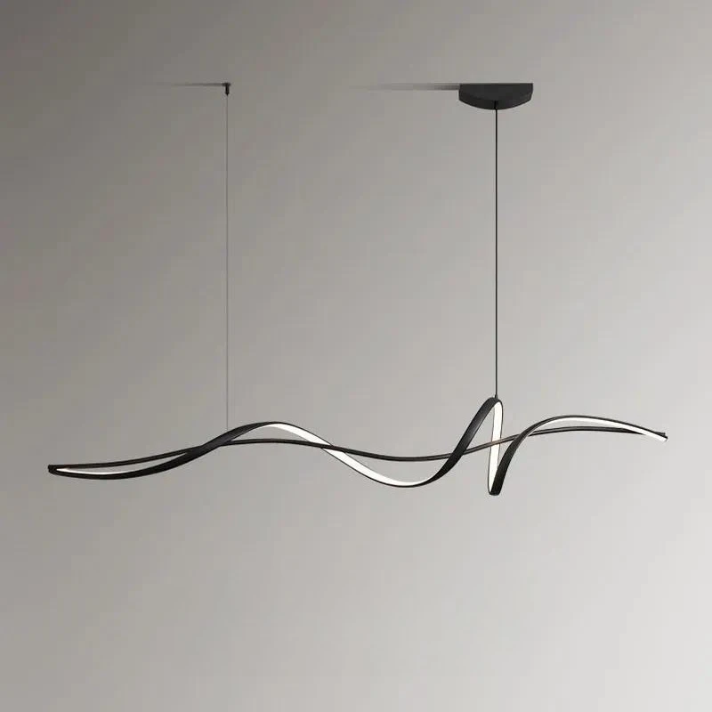 Modern Minimalist LED Chandelier 1.6m Creative Designer Long Pendant Light for Restaurant Bar Dining Room Table