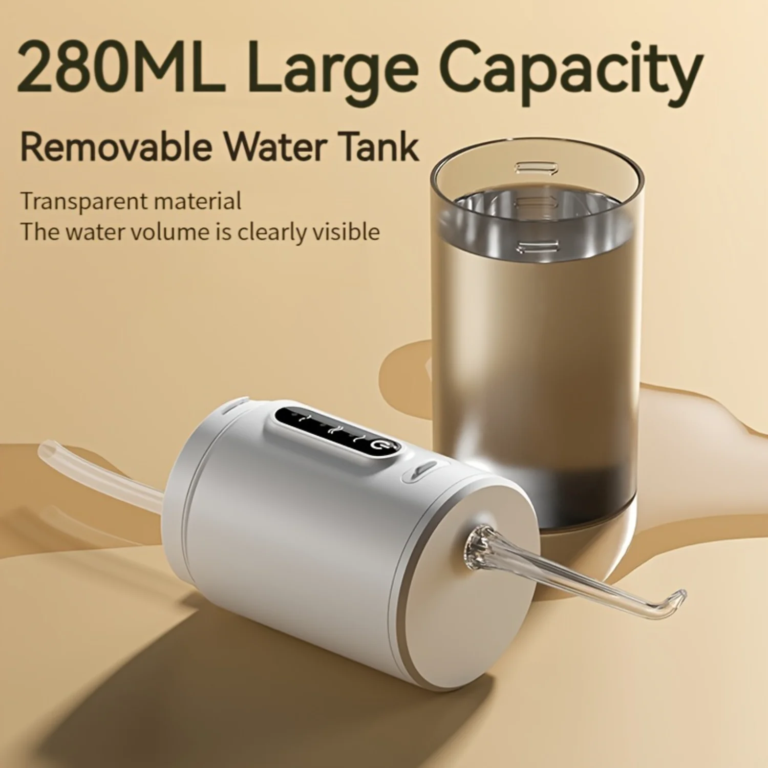 1pc Dental Irrigator Portable Large Capacity Dental Seam Cleaning Water Flosser USB Charging Household  Tooth Washing Instrument