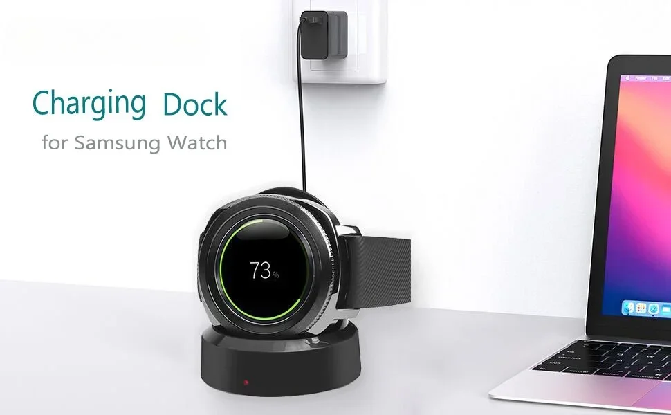 Kabelloses Ladegerät für Samsung Galaxy Watch 8 7 6 5 4 3 Active 1/2 42mm/46mm Ladestation Schnell-Ladestation – Detail 3