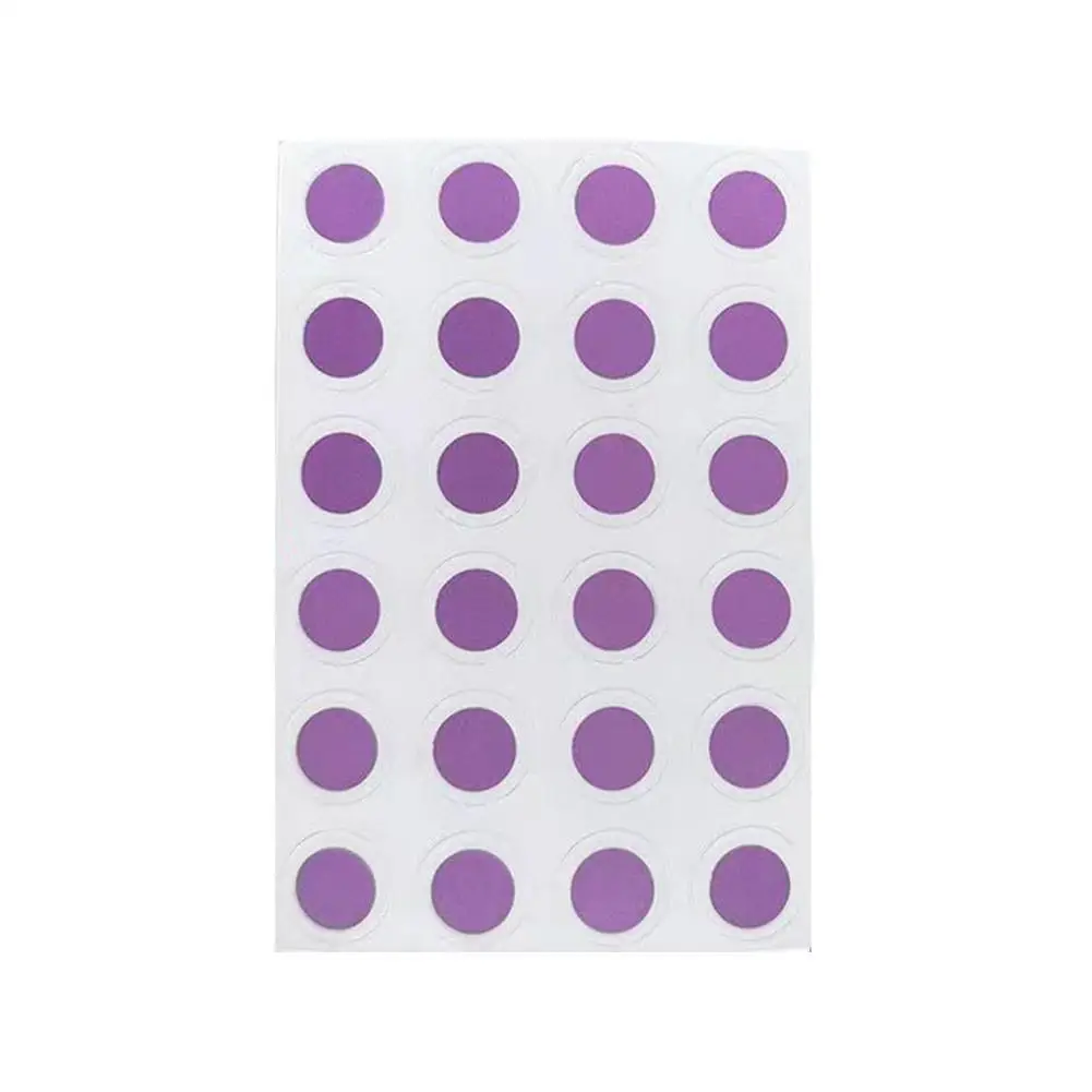 Roxo uv proteção adesivos para protetor solar, 15mm, em forma de flor, u0v9