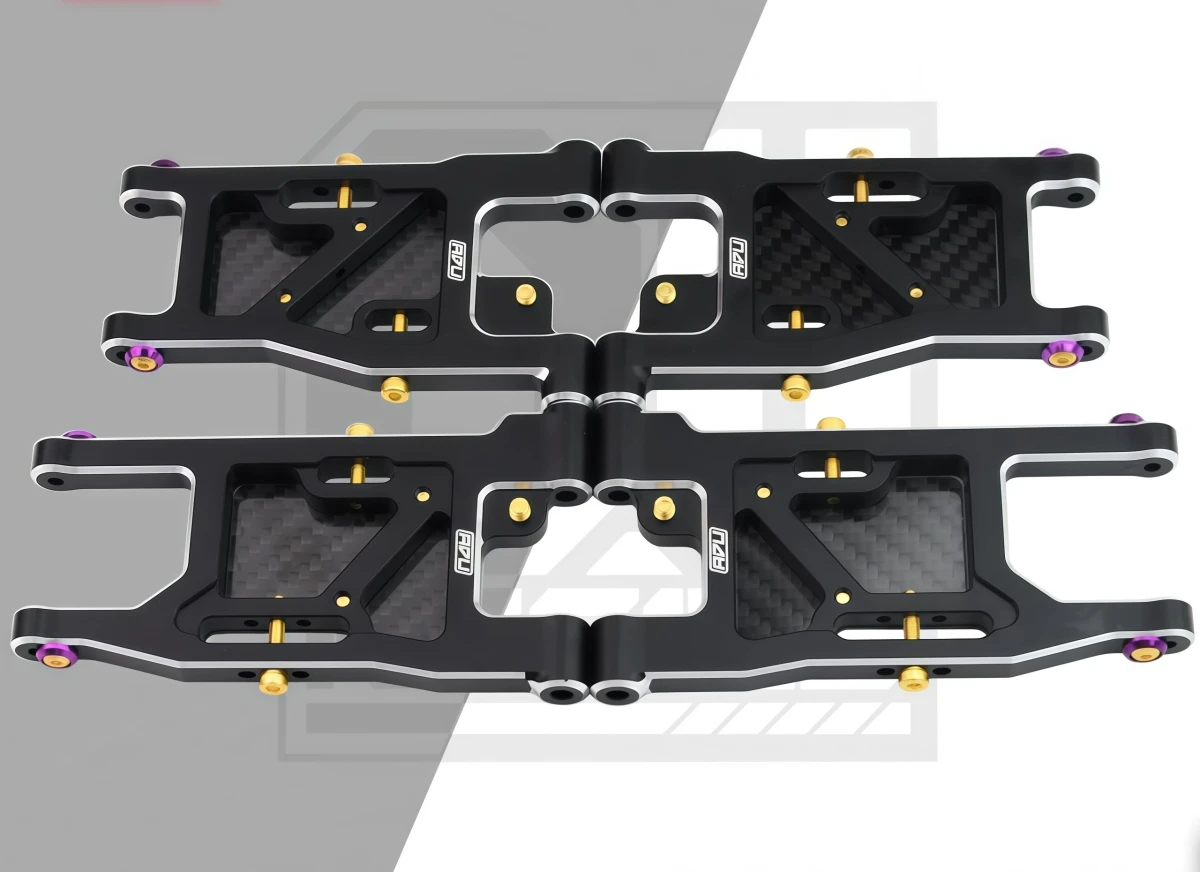 KM Racing C3 Rally Car 934 Front Rear Lower Suspension Arm Kit 7075-T6 Aluminum RC Rally Car Upgrade Parts