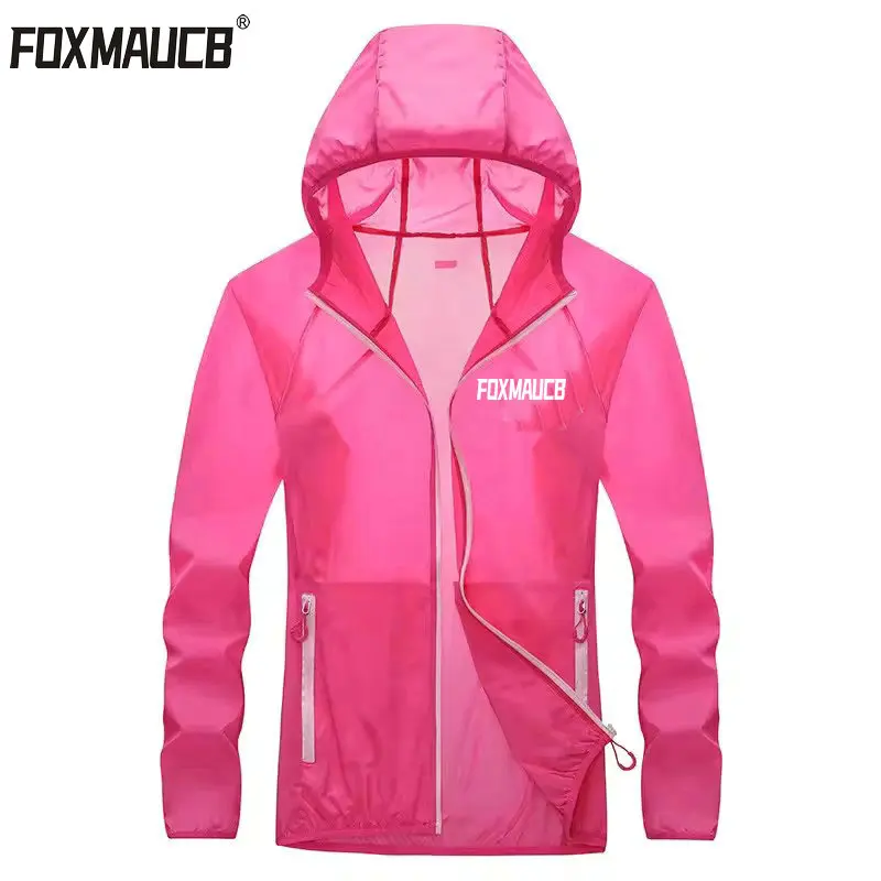 

FOXMAUCB Quick-Drying Sun Protection Clothing Ultrathin Sunscreen Jacket Windbreaker Cycling Running Camping Breathable Shirt