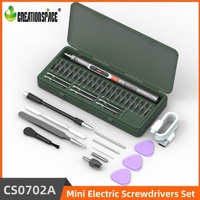 CreationSpace Small Portable Cordless Power Screwdriver Set 3-speed Torque Adjustment for Phone Watch Camera Laptop Repair Tool