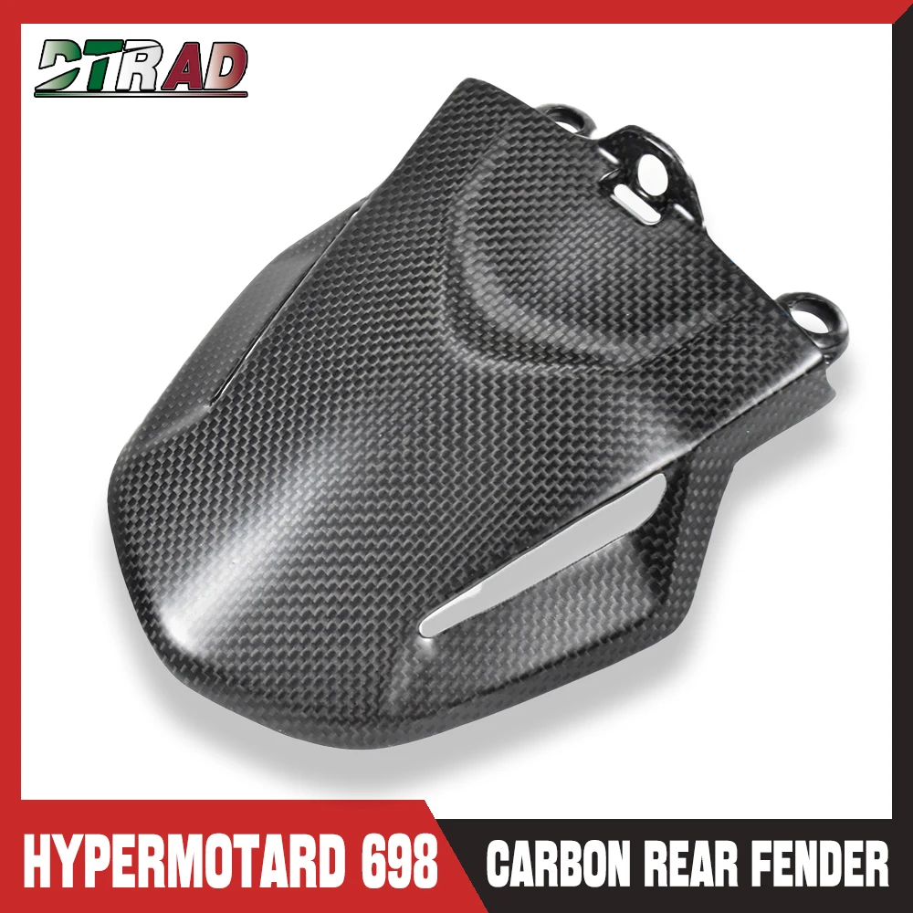 

For DUCATI Hypermotard 698 2024 100%% Real Carbon Fiber Rear Fender Tail Hugger Wheel Mudguard Protector Motorcycle Fairing Kits