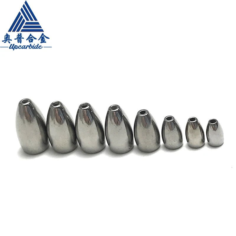 1.8g-63g Tungsten Flipping Weight Sinkers For Bass Fishing Tackle Accessories hole grinding