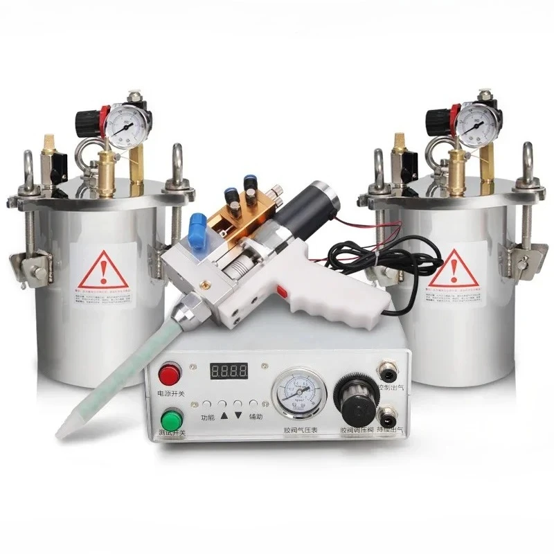 Dual-Component AB Glue Dispenser Set | Stainless Steel Pressure Mixing & Filling Tool