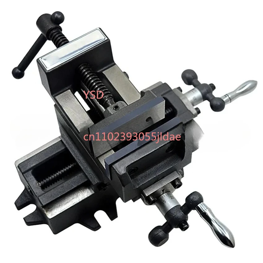 Precision Cross Vise 4 Inch Heavy-Duty Bench Clamp Household Industrial Drilling Milling Accessory