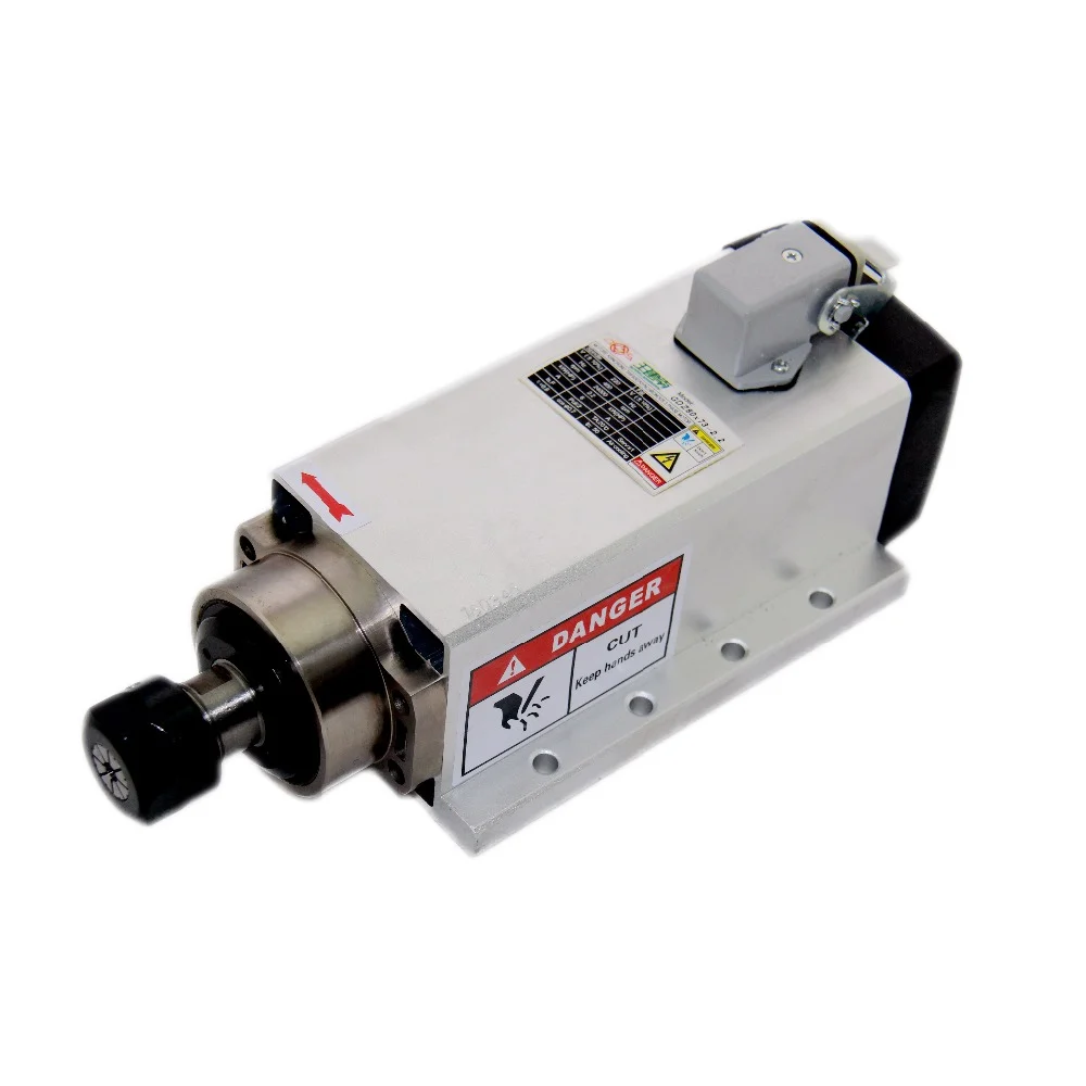 

CS GDZ80X73-2.2 2.2kw 24000rpm air Cooling Spindle Motor with Flange for CNC Wood Working Machine