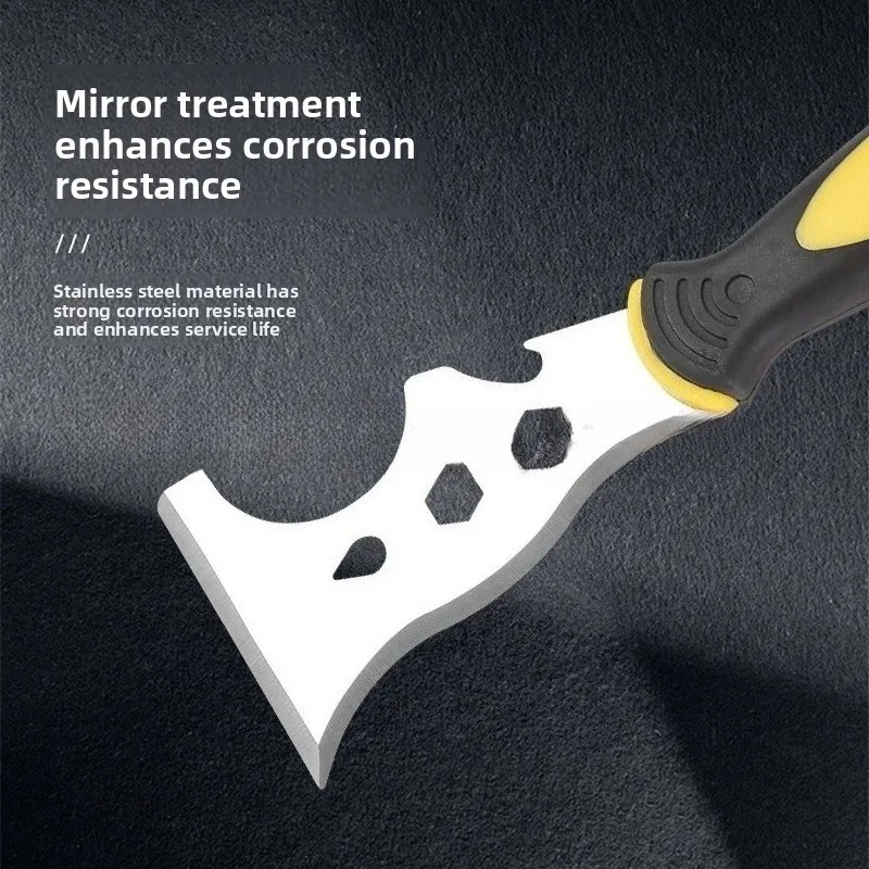 3 Inch Stainless Steel Floor Scraper Heavy Duty Putty Knife Multifunctional Cleaning Scraper Blade Ground Knife Woodworking Tool