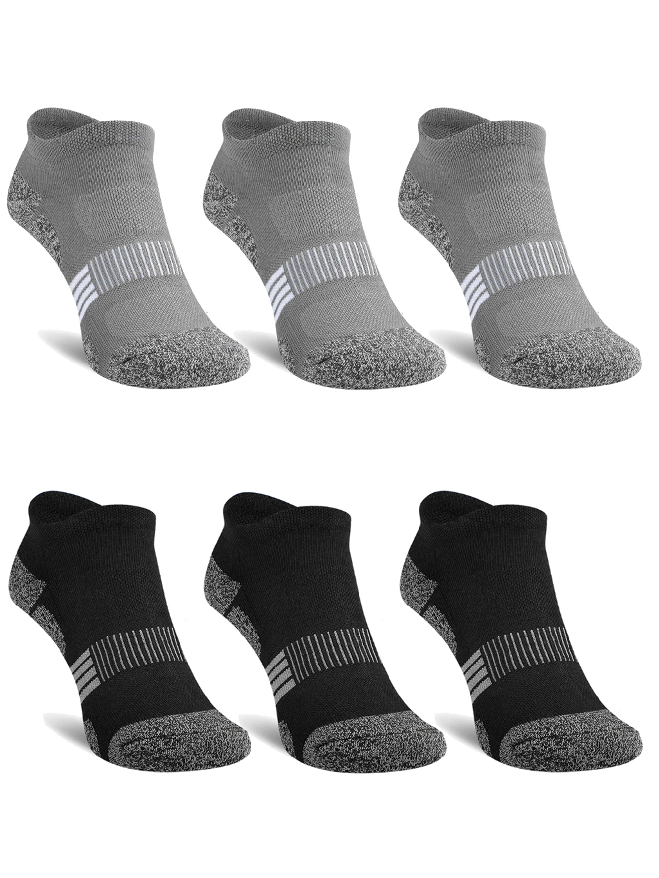 3/6/12/24/30 Paar Herren-Knöchelsocken in großen Größen, atmungsaktiv, schweißabsorbierend, niedrig geschnitten, für Basketball und Laufen, mit Fersenpolster