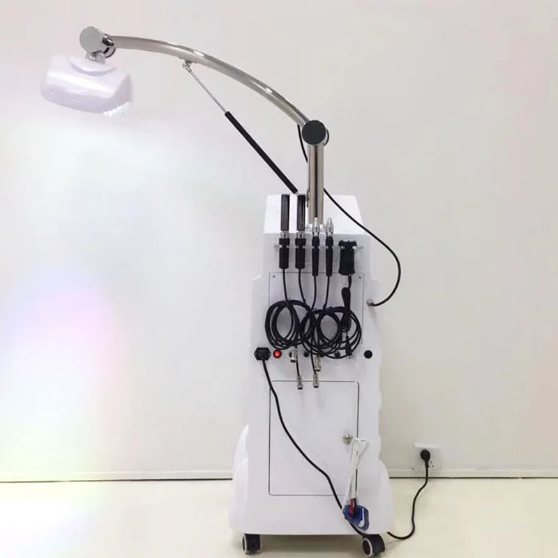 أداة تجميل الضوء الأحمر والأزرق LED، أداة إضاءة ملونة ديناميكية ضوئية نسخة مطياف حب الشباب أداة تجديد