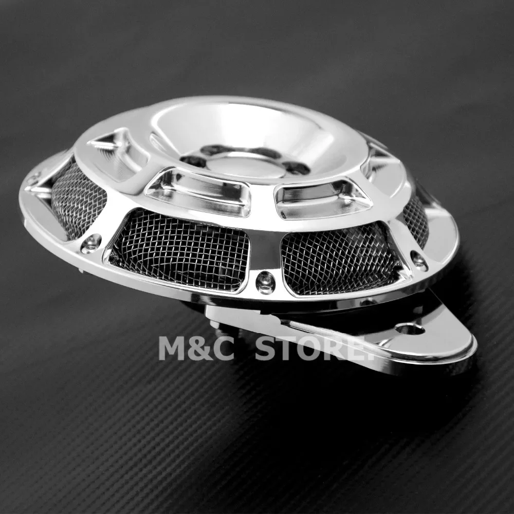 Black Chrome Horn Cover For Harley Touring FLT Big Twin 1991-15 16 17-Later Sportster XL 883 2007-2017 2018-Later