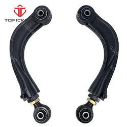 TOPICKCAR-Kit de par de braço de controle traseiro ajustável, MAZDA 3, 5, FORD FOCUS, C-MAX, VOLVO C30, C70, S40, V50, 2000-2017