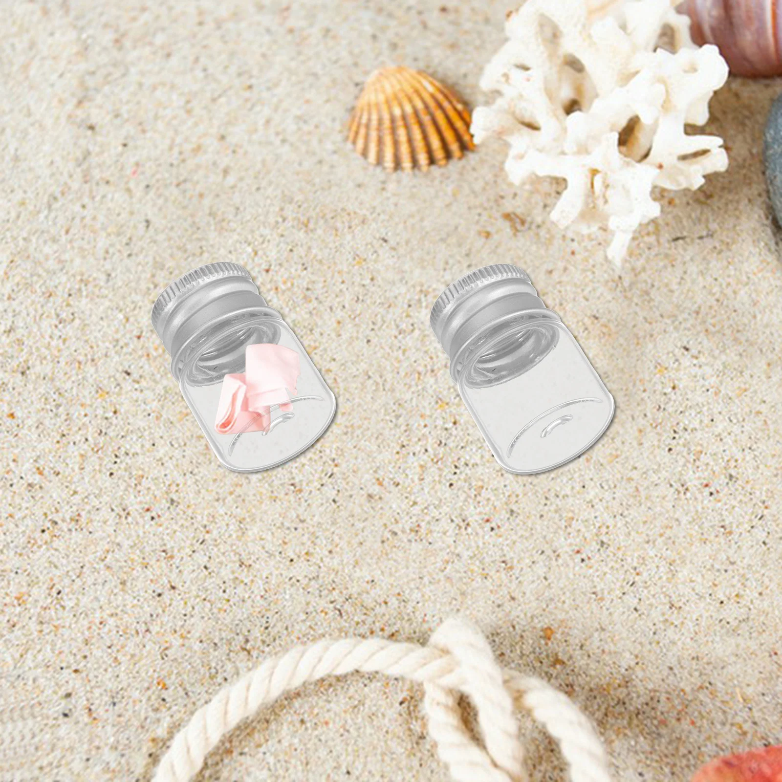 

48Pcs Small Glass Vials Aluminum Caps Mini Airtight Bottles for Perfume Samples Essential Oils DIY Projects Tiny Glass Bottles