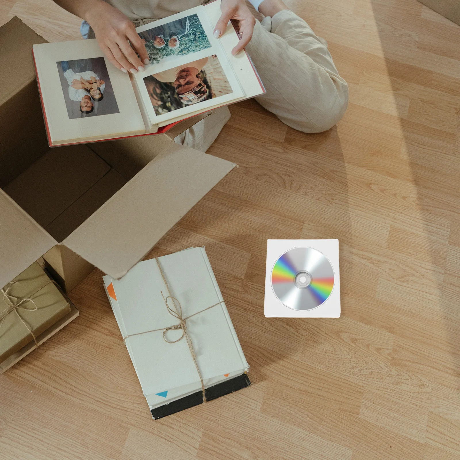 12-teilige Seiten-Disc-DVD-Koffer, CD-Aufbewahrung, Disc-Box, Koffer, DVD-Ganizers, Aufbewahrung, leerer Halter, Medienbeutel, Ganizers