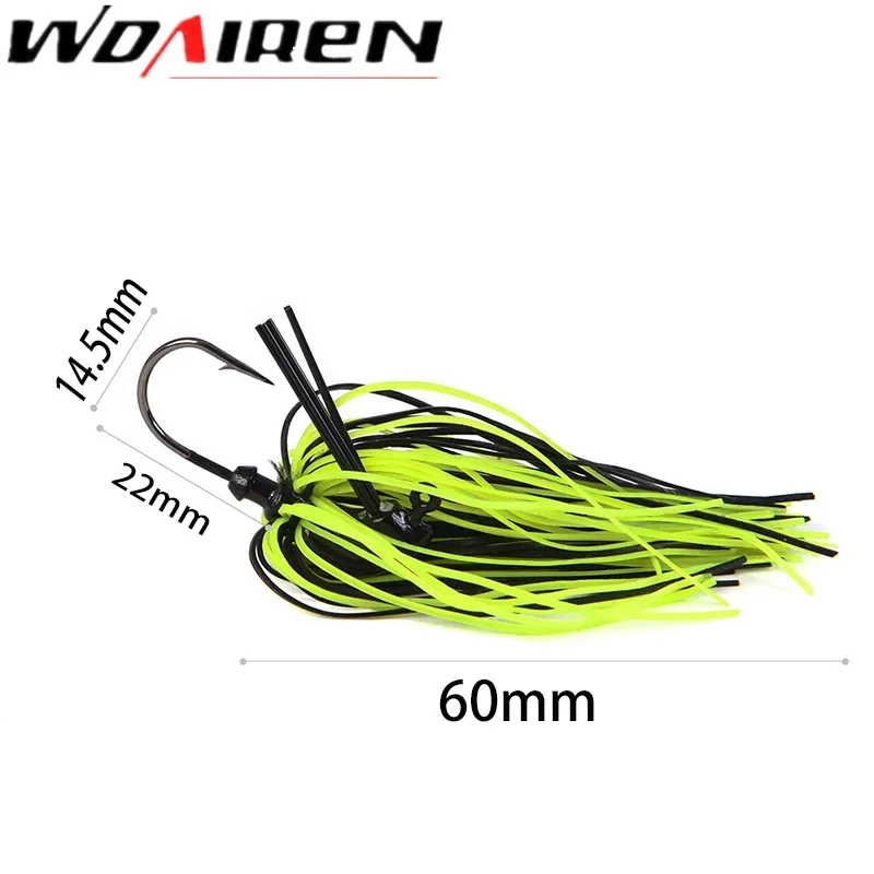 1 Pc Spinner Silicone Skirt Fishing Lure 7g 10g 14g Metal Sequin Beard Bass Pike Spinner Bait with Jig Anti Hanging Hooks Tackle