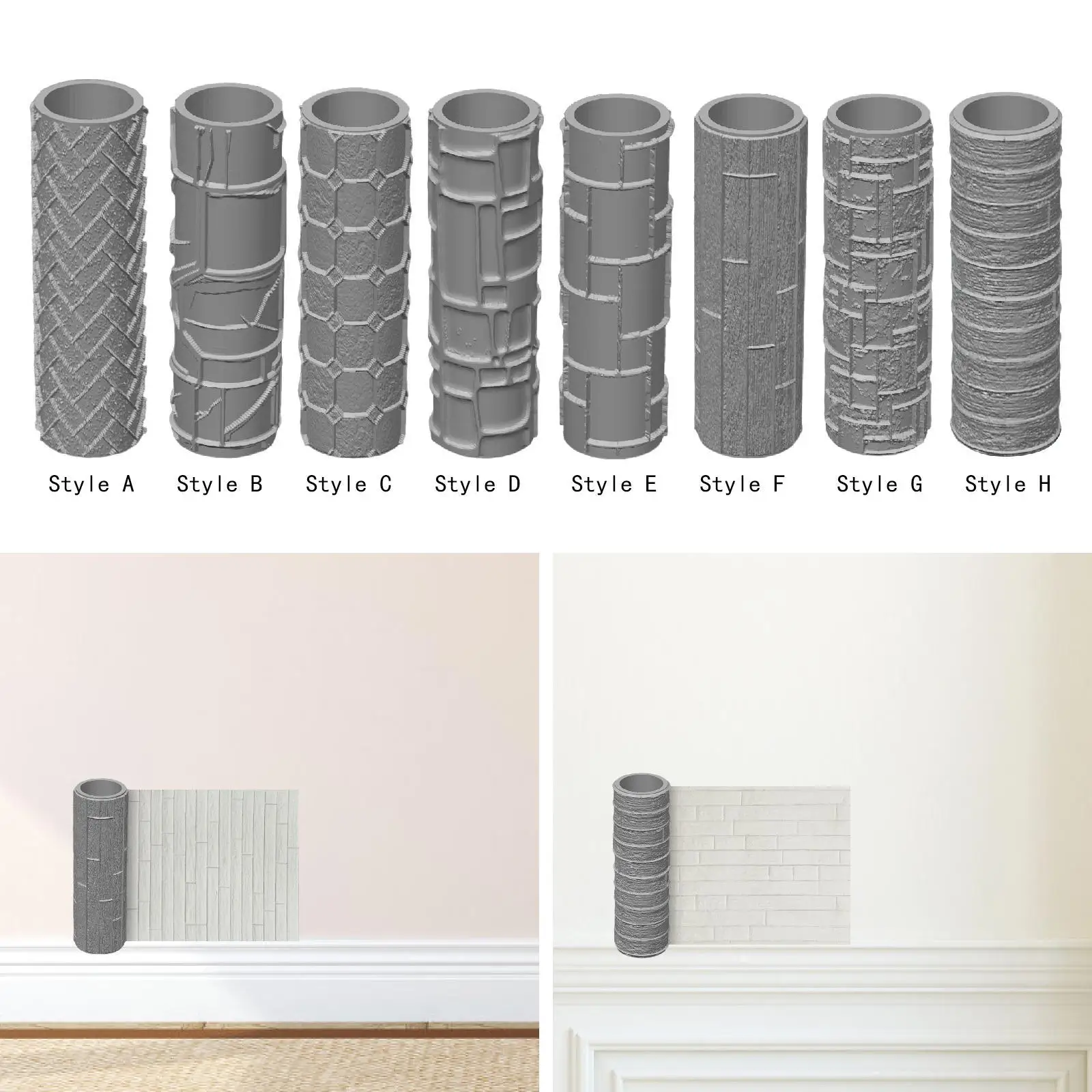지형 텍스처 롤러 핸드 롤러 폼 및 점토 모델링을 위한 고성능 공예 취미가를 위한 선물 제작 액세서리