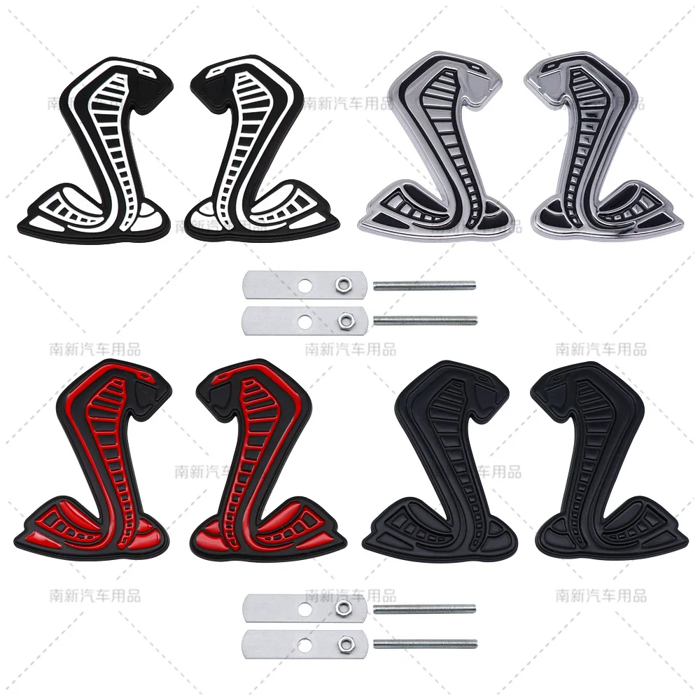 Металлический значок-Кобра большого размера, эмблема задней части багажника, значок на переднюю решетку радиатора, переводная картинка на крыло тела для SVT GT350 GT500 Shelby, автомобильные аксессуары