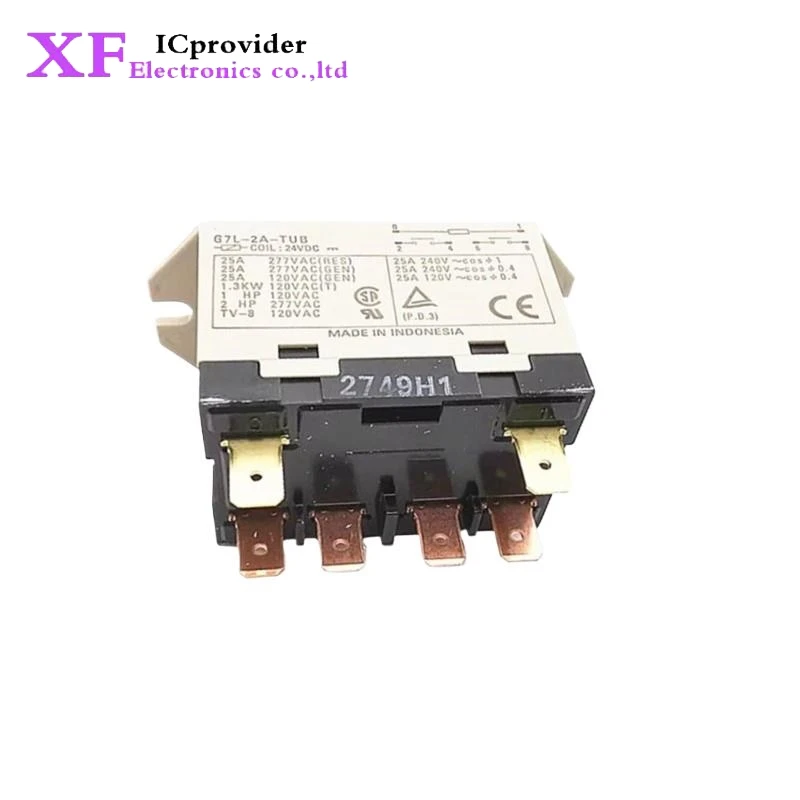 G7L-2A-TUB-24VDC G7L-2A-TUB-200-240VAC Air Conditioning Home Appliance Power Relay Group 2 Normally Open 6-Pin