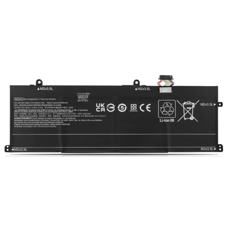 7.72V 68Wh 8368mAh New WE04XL Battery Laptop for HP Envy x360 2-in-1 Pavilion Plus 14-ey 16-ab  TPN-DB1Q HSTNN-WB0F N39857-005