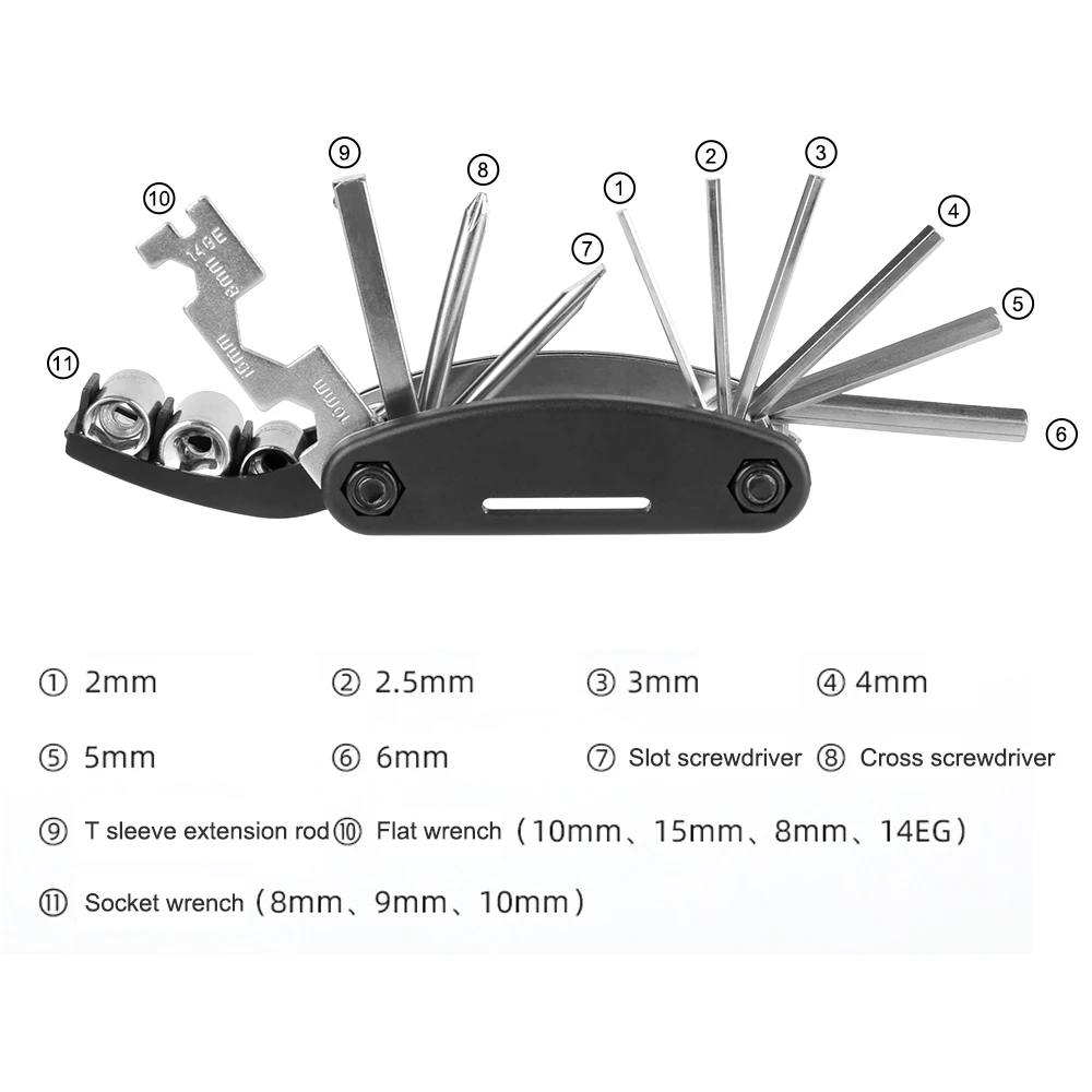 With Pump Cycling Road Bike Repair Kits Tire Patch Lever Outdoor Tool Bicycle Repair Kits Bag Multifunctional