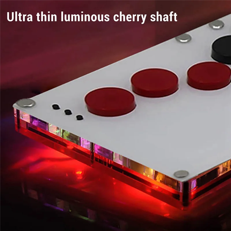 

T31C-Slim Finger Joystick Full Button Arcade Fight Controller Game Controller With Hot-Swap Function For Favorite Arcade Game Du