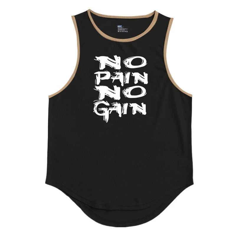 Gym Top Men Men\'s Clothing Fitness Clothes Shirt Bodybuilding Vests Man Vest Singlet Singlets Muscular Stringer T-shirts Tops