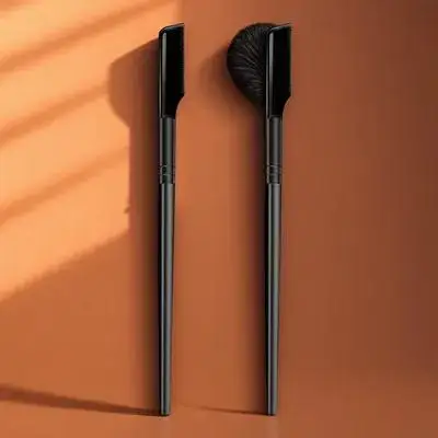 

2 PCS Comb Eye Lash Combs Eyelash Separators Metal Eyebrow Black Seperator Steel Tool