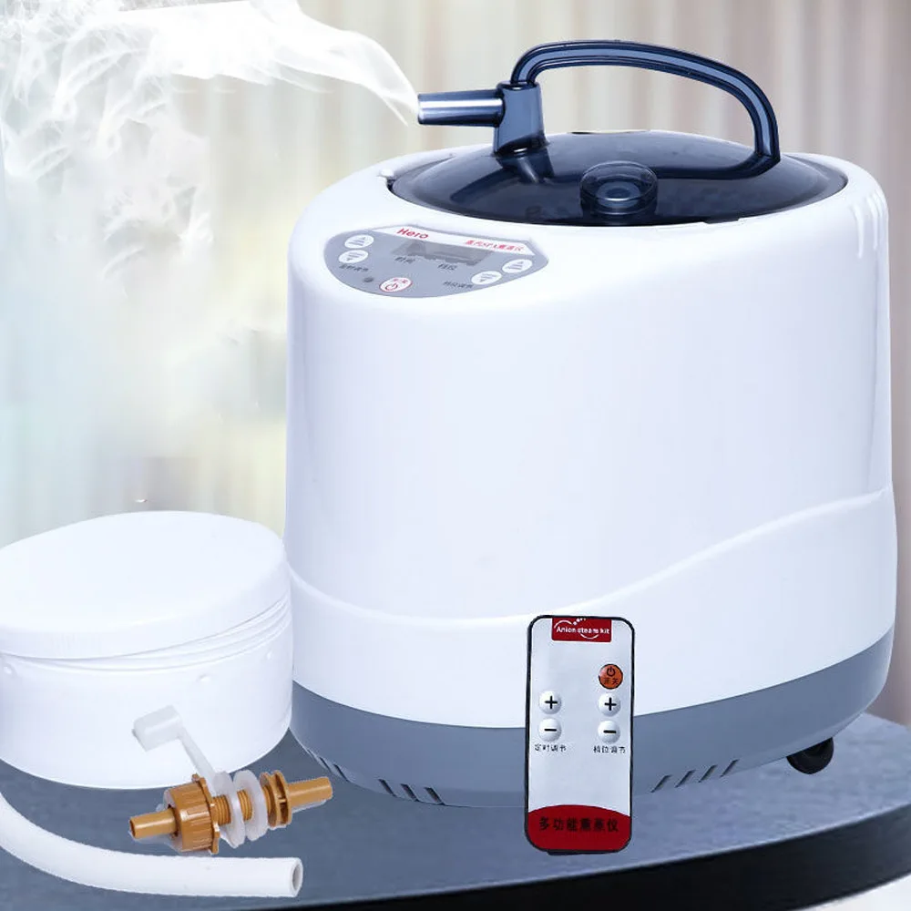 

Household Steamer Pot 4L Sauna Box Steam Generator Fumigation Machine Machine Fumigation Instrument Wooden Barrel Sauna Box