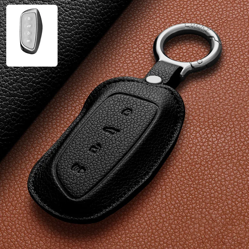 For Great Wall Haval H6 2024 H9 2024 F7x H5 H3 H2 M6 Cool Dog Plus Owl Dragon MAX F7 Leather Car Key Case Cover Fob Accessories
