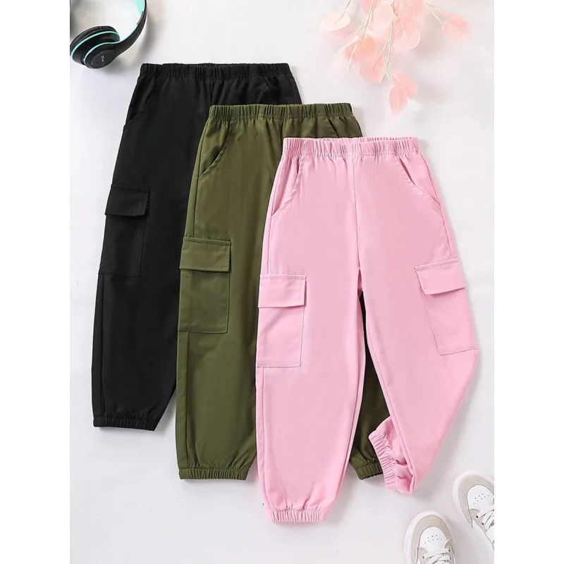 

Girls Cargo Pants Casual Workwear Summer Season Fashionable Set Student Uniforms Unbranded Spring Listing Detail Combination