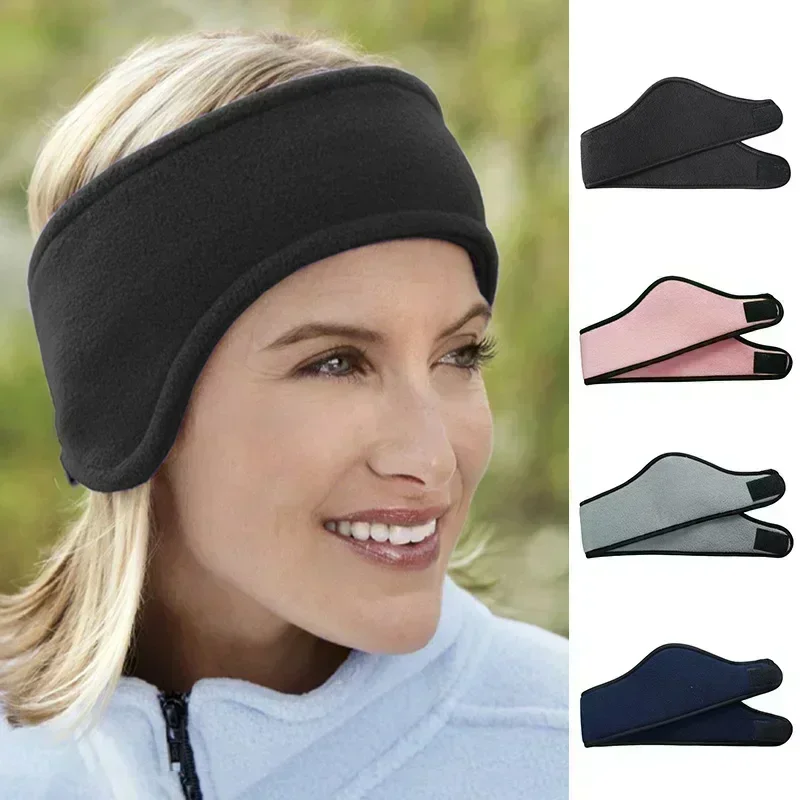 Winter Warm Earmuffs Unisex Ear Cover Adjustable Head Band Fleece Thicked Ear Protector Winter Outdoor Cycling Hiking Ski Sport