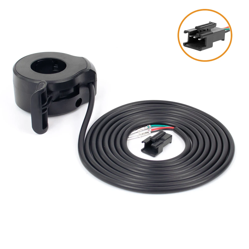 Elektrische Fahrrad 130X Daumen-drossel 24V 36V 48V 60V 72V 3pin Wasserdichten Stecker Ebikes rechts/Links Hand Finger Drossel Zubehör