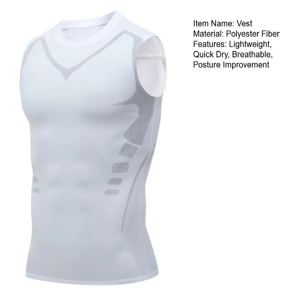 Men's Slimming Body Breathable Underclothes Men Vest Corset Compression Quick-dry Breathable Moisture Wicking Fitness Shirt