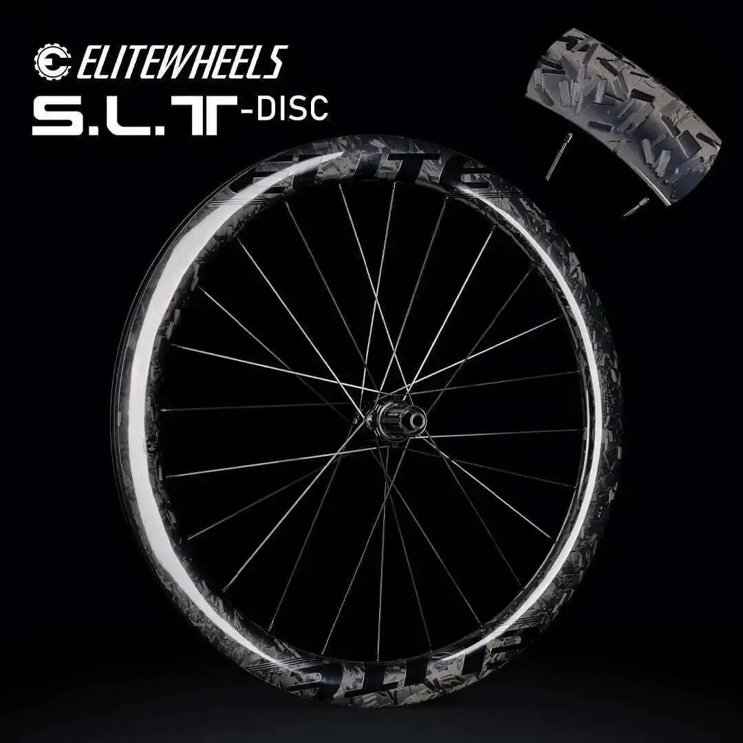

ELITEWHEELS SLT, карбоновая колесная пара с керамическим подшипником, новый кованый узор, дисковый тормоз, колеса для велокросса, центральный замок, 1423, спицы